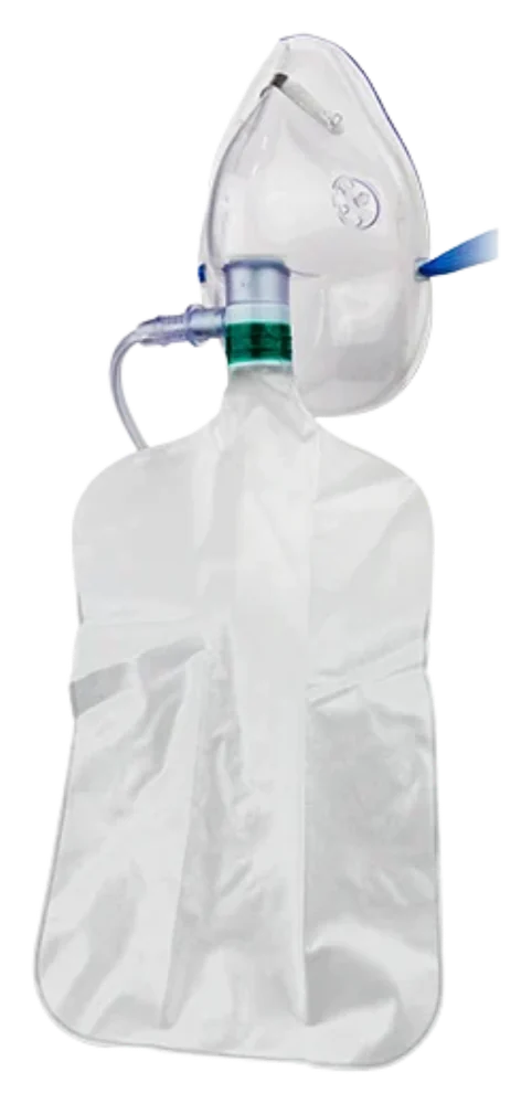 Mascarilla de oxígeno con bolsa reservorio